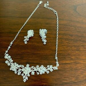 Wedding or prom necklace and earrings